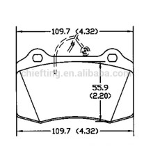 D592 425182 für Peugeot 406 Bremsbelag